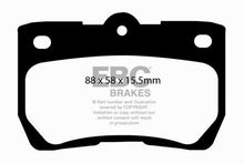 Cargar imagen en el visor de la galería, EBC 06-07 Lexus GS300 3.0 Redstuff Rear Brake Pads