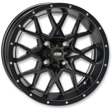 Load image into Gallery viewer, ITP Hurricane 18x6.5 / 4x137 BP / 4+2.5 Offset Gloss Black Wheel