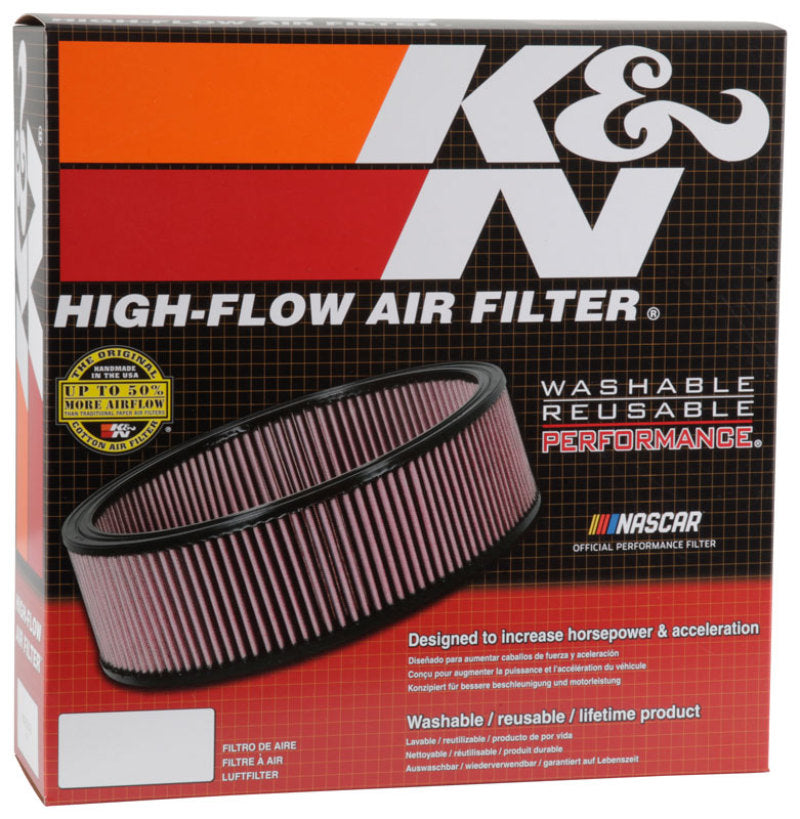 K&N Replacement Air Filter — Fits 1968-1989 Chrysler, Dodge, Plymouth, Ford