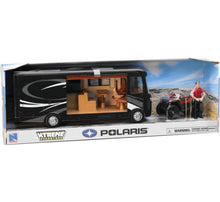 Cargar imagen en el visor de la galería, New Ray Toys Polaris Sportsman with RV Van and Figurine