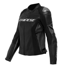 Cargar imagen en el visor de la galería, Dainese Racing 4 Lady Leather Jacket Perforated Black/Black Size - 48