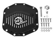 Cargar imagen en el visor de la galería, aFe POWER 21-22 Ram 1500 TRX Hemi V8 6.2L (sc) PRO Series Rear Differential Cover Black w/ Machined