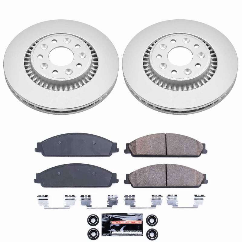 Power Stop 05-07 Ford Five Hundred Front Z23 Coated Brake Kit