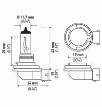 Cargar imagen en el visor de la galería, Hella Optilux H11 55W XY Extreme Yellow Bulbs (Pair)