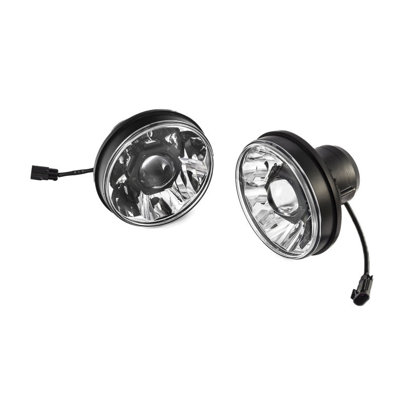 KC HiLiTES 7in. Gravity LED Pro DOT Headlights — Fits 2018-2024 Jeep JL/JT (Pair)