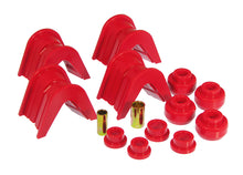 Cargar imagen en el visor de la galería, Prothane 66-79 Ford Trucks 14-Piece Bushing Set - 7deg Offset - Red