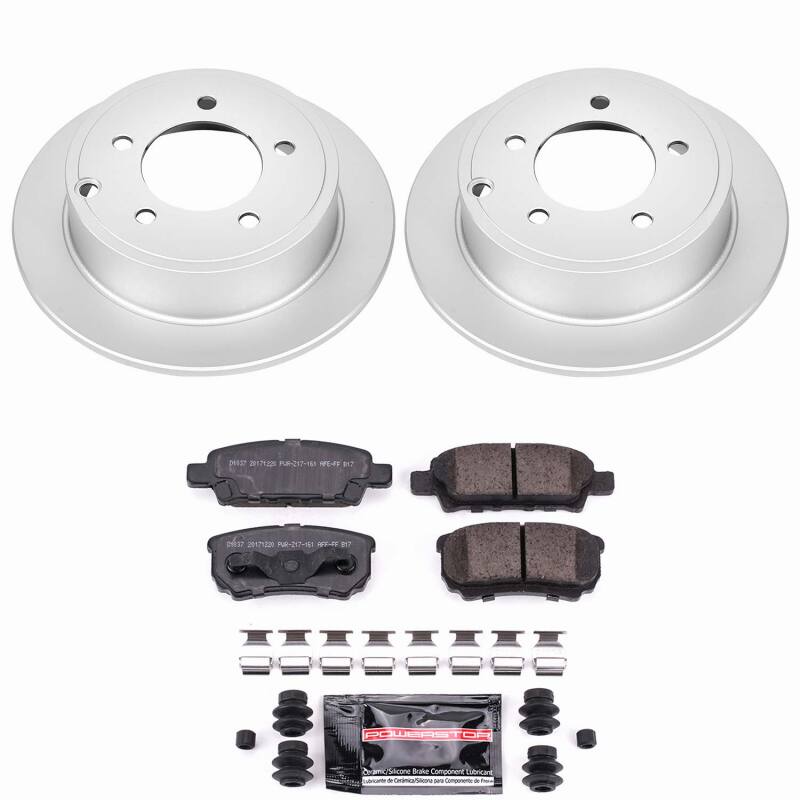 Power Stop 11-14 Chrysler 200 Rear Z23 Coated Brake Kit