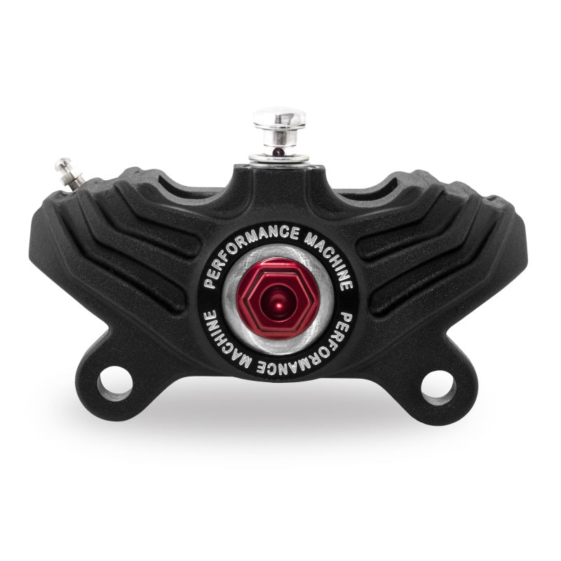 Performance Machine 125x4R Vintage Caliper - Black Ops — Motorcycle Brake Caliper