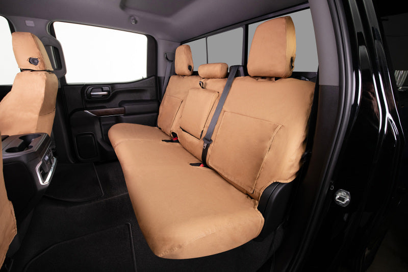 Covercraft 09-21 Ford E Polycotton SeatSaver Custom Front Row Seat Covers - Tan