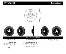 Cargar imagen en el visor de la galería, StopTech 02-10 Subaru WRX Slotted &amp; Drilled Right Front Rotor (exc. STi)