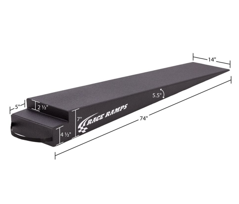 Rampas para remolque Race Ramps de 7 pulgadas: ángulo de aproximación de 5,5 grados