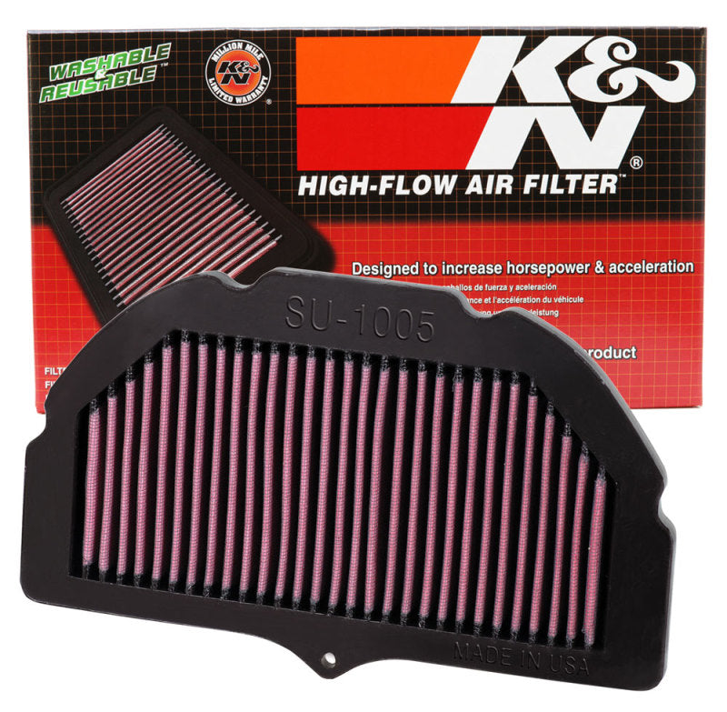 K&N Replacement Air Filter — Fits 2005-2008 Suzuki GSXR 1000