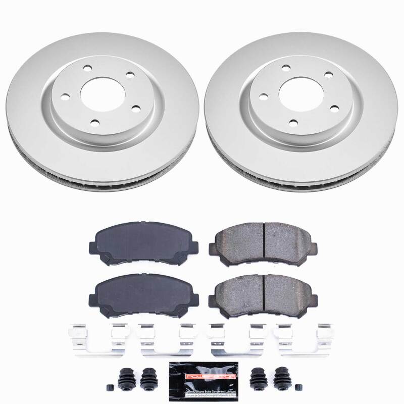 Power Stop 08-13 Nissan Rogue Front Z23 Coated Brake Kit