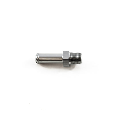 DeatschWerks 1/8in NPT Male to 5/16in Hose Barb Fitting - Matte Black