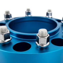 Cargar imagen en el visor de la galería, Mishimoto Borne Off-Road Wheel Spacers - 6x139.7 - 93.1 - 25mm - M12 - Blue