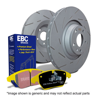 EBC S9 Yellowstuff Pads & USR Slotted Rotors Kit — Fits 2019-2023 Ram 2500/3500