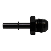 Cargar imagen en el visor de la galería, DeatschWerks 8AN Male Flare to 5/16in Male EFI Quick Connect Adapter - Anodized Matte Black