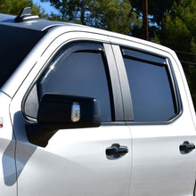 Cargar imagen en el visor de la galería, Westin 19-21 Chevy Silverado Crew Cab Pickup In-Channel Wind Deflector 4pc - Smoke