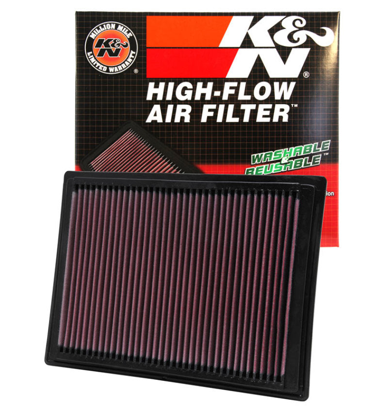 K&N 33-2287 Drop-In Air Filter — Fits 2004-2008 Ford F-150, 2005-2006 Expedition/Navigator, 2005-2007 F-250/F-350 SD