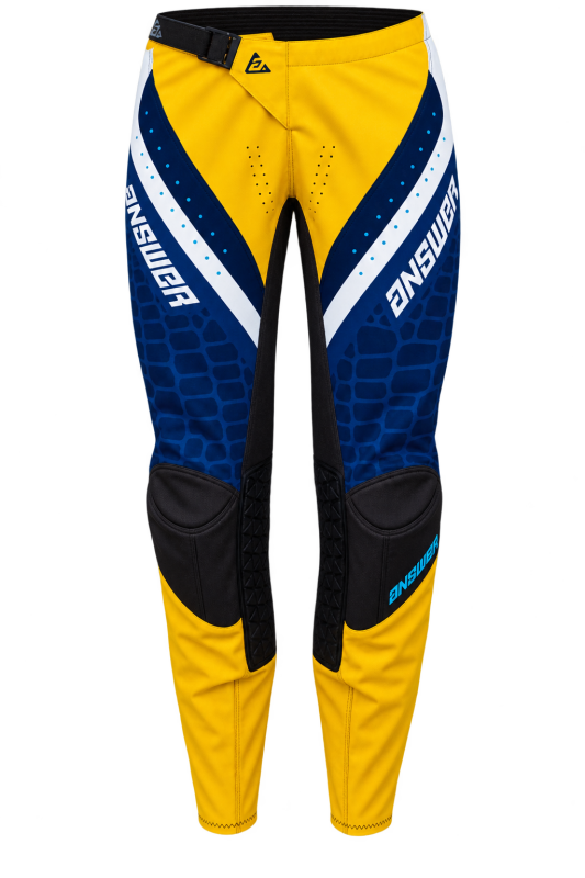 Answer Syncron Raceday Pants Yellow/Navy/Cyan/White Size - 40 (550630)