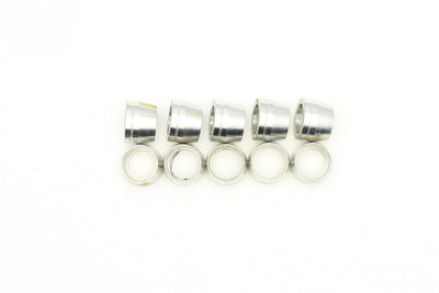 DeatschWerks 8AN Black Nylon PTFE Hose End Olive Insert (10 Pack)