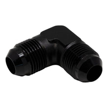 Cargar imagen en el visor de la galería, DeatschWerks 8AN Male Flare to 8AN Male Flare 90-Degree Fitting - Anodized Matte Black