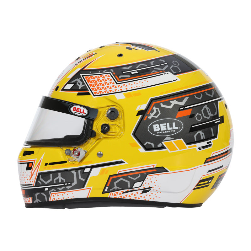 Bell Helmet Rs7-K Stamina Anthracite/Yellow Lrg (60-61) Fia8878-2024/K2025