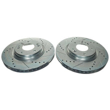 Cargar imagen en el visor de la galería, Power Stop 21-22 Kia K5 Front Drilled &amp; Slotted Rotor (Pair)