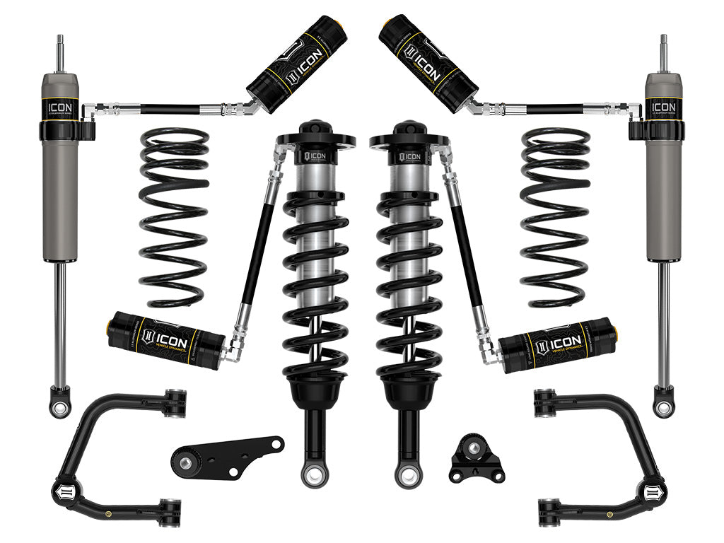 ICON 2024 Toyota Tacoma 1.25-3in Stage 4 Suspension System - Tubular Overland Rear Coils