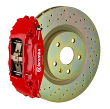 Cargar imagen en el visor de la galería, Brembo 16+ Camaro LS/LT/SS Front GT BBK 6 Piston Cast 355x32 1pc Rotor Drilled-Red