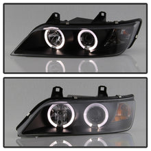 Cargar imagen en el visor de la galería, Faros delanteros Spyder BMW Z3 96-02 LED Halo negro High H1 Low H1 PRO-YD-BMWZ396-HL-BK