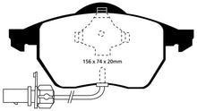 Cargar imagen en el visor de la galería, EBC 99-01 Audi A4 1.8 Turbo (B5) Redstuff Front Brake Pads