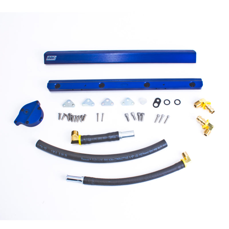 Kit de riel de combustible de aluminio billet de alto flujo BBK Mustang 5.0 86-93