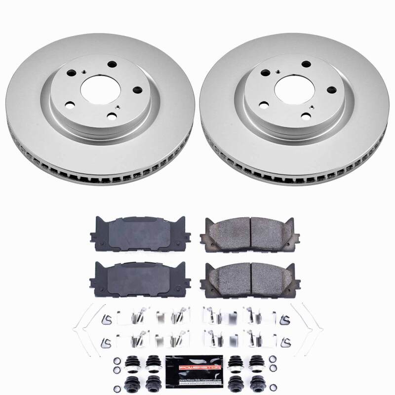 Power Stop 13-18 Lexus ES300h Front Z23 Coated Brake Kit
