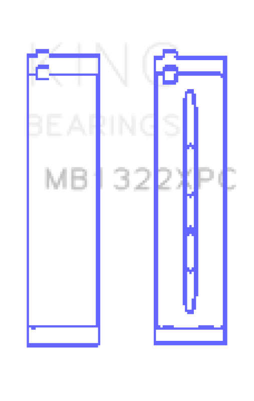 King Audi R8 4.2/5.2/Lamborghini Gallardo/Huracan V10 (Size STDX) Coated Perf Main Bearing Set