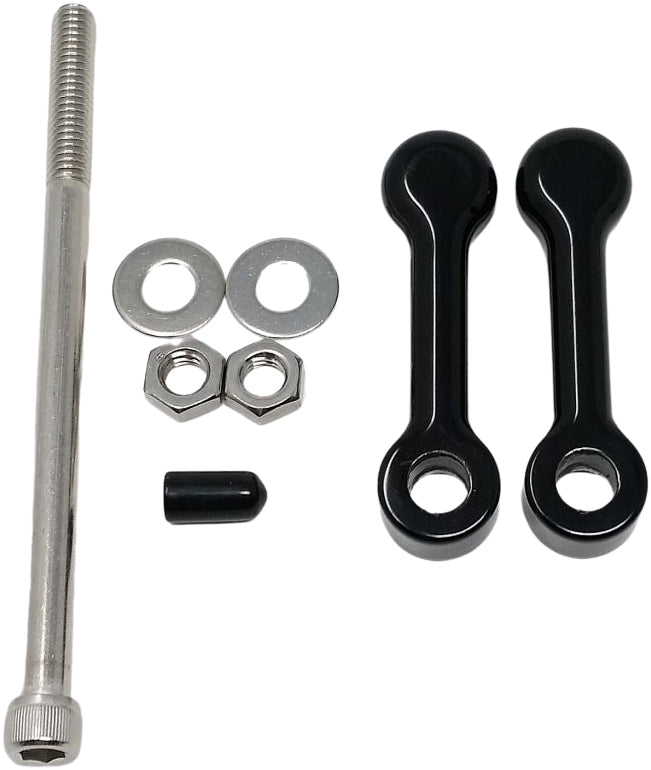 DK Custom Products Billet Tank Lift KIT 2" `04-UP XL Powder Coat BLK (DK-SPT-TLK-2)