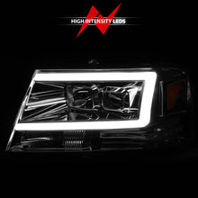 Cargar imagen en el visor de la galería, ANZO 2004-2008 Ford  F-150 Projector Headlights w/ Light Bar Chrome Housing