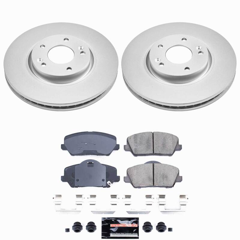 Power Stop 14-16 Kia Forte Koup Front Z23 Coated Brake Kit