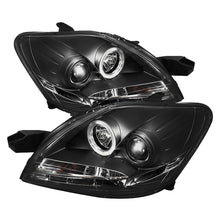 Cargar imagen en el visor de la galería, Faros delanteros de proyector Spyder Toyota Yaris 07-11 4Dr LED Halo DRL Blk PRO-YD-TYA074D-DRL-BK