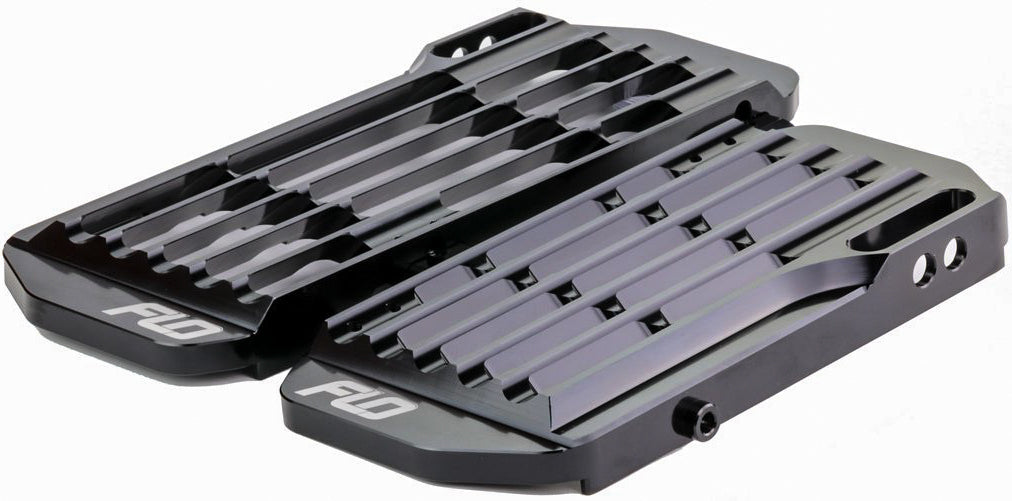 High Flow Radiator Braces Black (FLO755BLK)