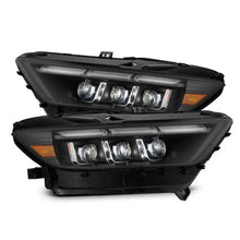 Load image into Gallery viewer, AlphaRex 15-17 Ford Mustang NOVA LED Proj Headlights Black w/Activ Light/Seq Signal/Switch DRL