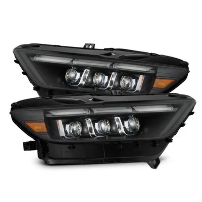 AlphaRex 15-17 Ford Mustang NOVA LED Proj Headlights Alpha Black w/Activ Light/Seq Signal/Switch DRL