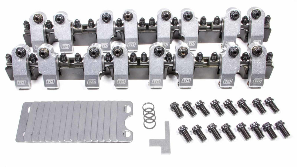 T&D Machine SBC Shaft Rocker Arm Kit - 1.6/1.5 Ratio