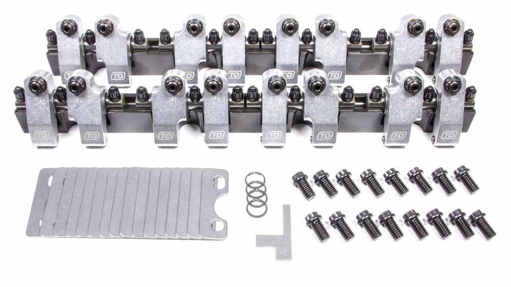 T&D Machine SBC Shaft Rocker Arm Kit - 1.6/1.5 Ratio