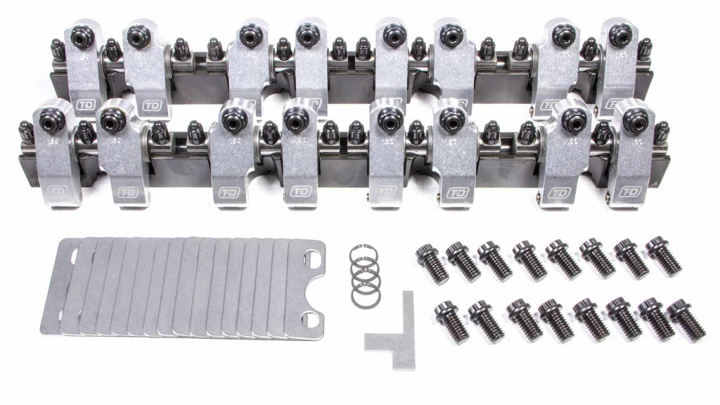 T&D Machine SBC Shaft Rocker Arm Kit 1.50/1.50 Ratio