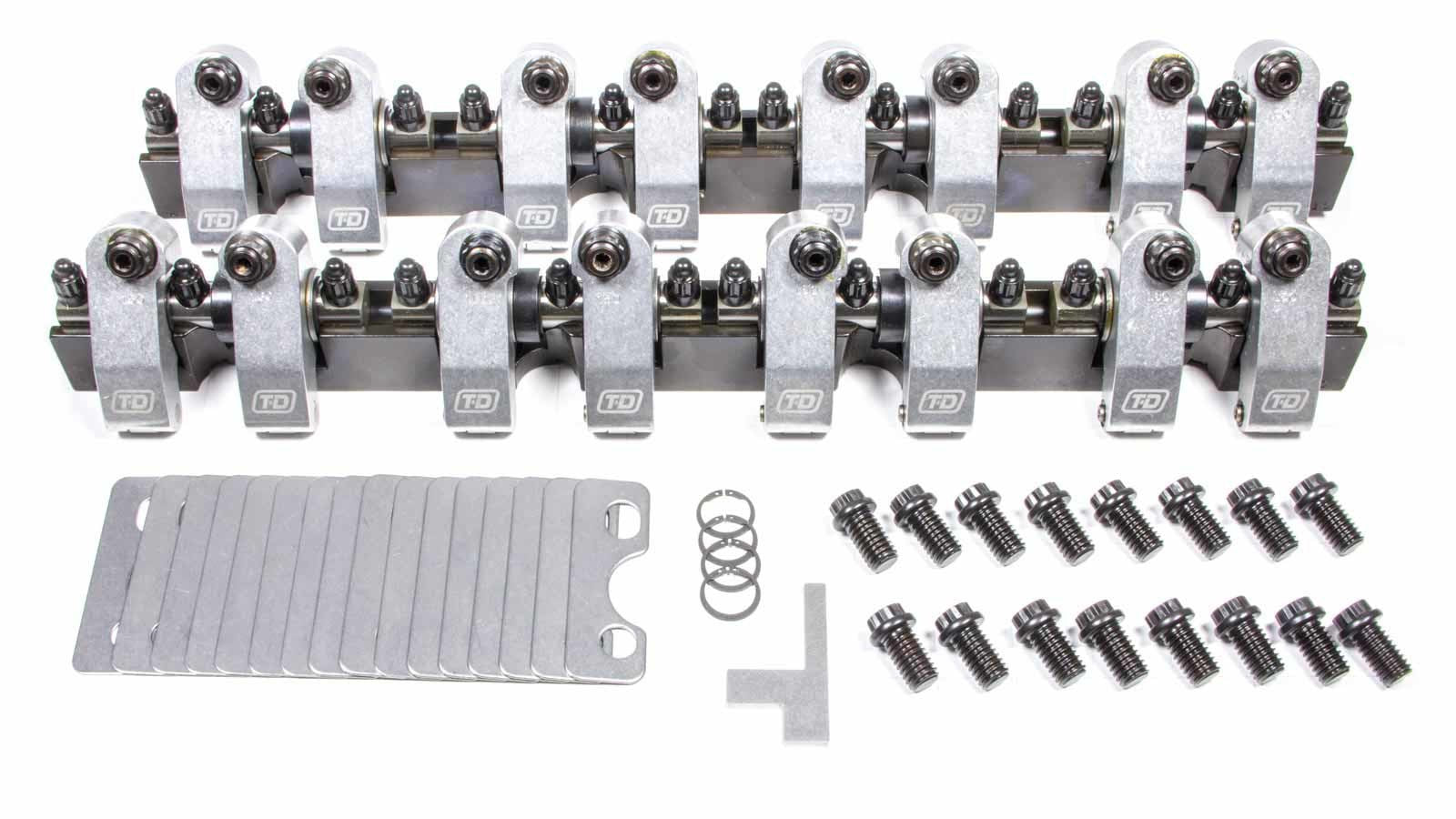 T&D Machine SBC Shaft Rocker Arm Kit - 1.6/1.5 Ratio