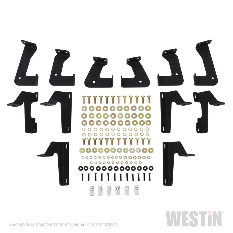 Westin HDX Drop Nerf Step Bars - Textured Black — Fits 18-24 Jeep Wrangler JL Unlimited 4DR