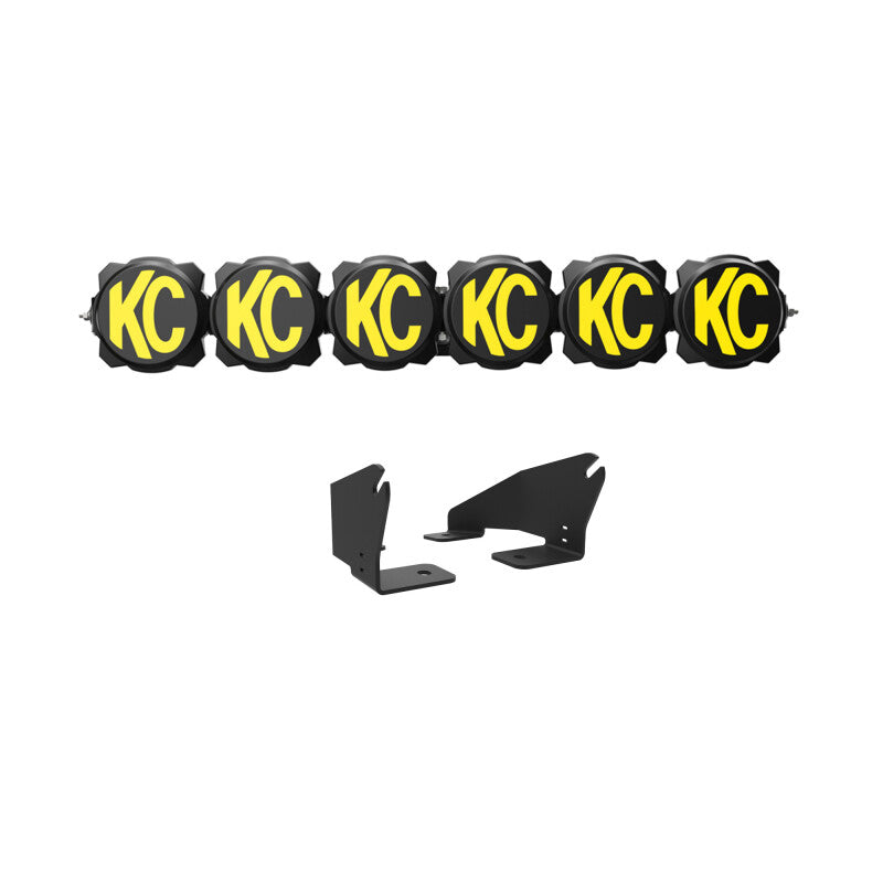 KC HiLiTES 39in. Pro6 Gravity LED 6-Light 120w Combo Beam Light Bar — Fits 2022-2024 Polaris RZR Pro R