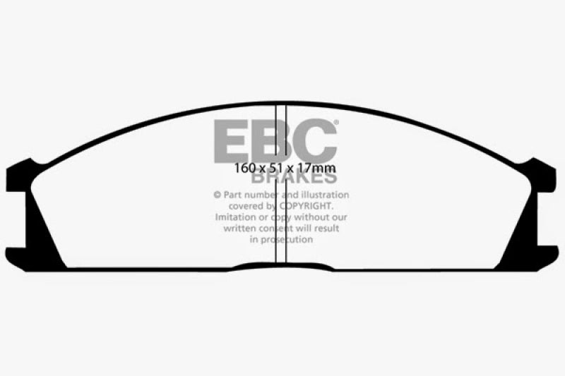 EBC 92-97 Subaru SVX 3.3 Greenstuff Front Brake Pads