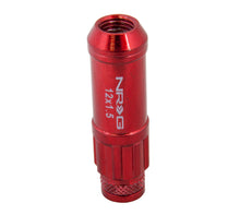 Cargar imagen en el visor de la galería, NRG 700 Series M12 X 1.5 Steel Lug Nut w/Dust Cap Cover Set 21 Pc w/Locks &amp; Lock Socket - Red